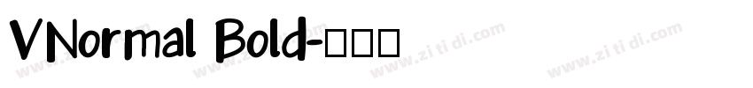 VNormal Bold字体转换